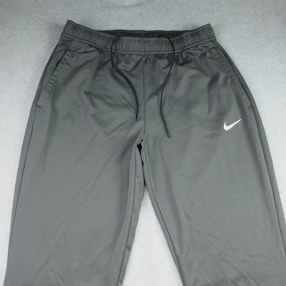 Nike Track Pants Mens Large Gray Athletic Dri-FIT Training Soccer